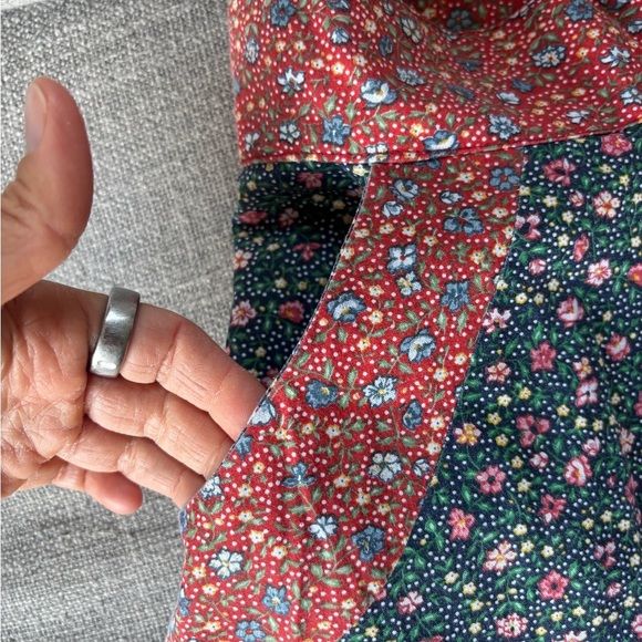 Vintage Jessica’s Gunnies San Fransisco Prairie Skirt Floral Calico Patchwork 5 - Picture 7 of 12
